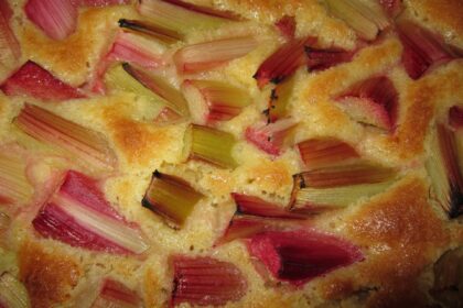 Saftiger Rhabarberkuchen