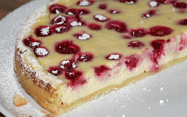 Cheesecake mit Himbeeren