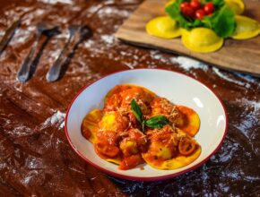 Ravioli-Auflauf