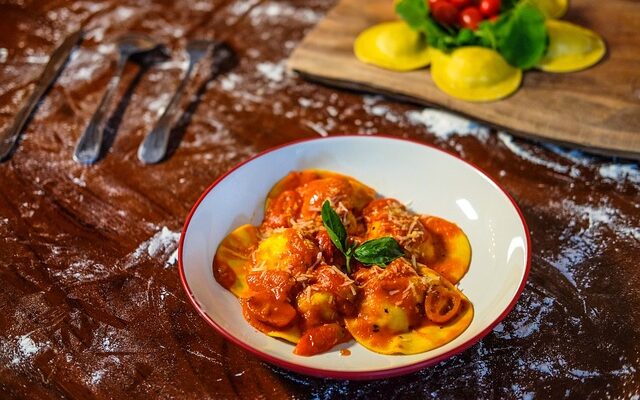 Ravioli-Auflauf