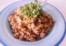 Pilz-Risotto mit Thymian und Weißwein