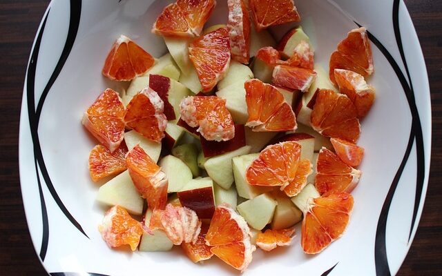 Gebackene Winter-Obstschale